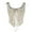 A White, variant on Plus Size Corset Top Vintage Flower Embroidery Pattern Corset Tight Vest Drawstring Tie Up Tank Top Suspender Overbust Corset Tops for Women Black L