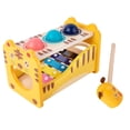 thumbnail image 2 of Banco de grifo de juguete Musical de madera Montessori con xilófono deslizable, juguetes de martilleo de desarrollo de Motor fino preescolar para Macarena Juguetes musicales para golpear, 2 of 8