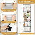 thumbnail image 5 of 2 Pcs Hanging Organiser With Fastening, Adhesive Hooks And S-Hooks, Door Organis, 5 of 6
