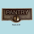 thumbnail image 2 of 25 Switch Plate Tags PANTRY Name Signs Labels Cast Brass Traditional Engraved Wall Light Switch Cover Labels | Renovators Supply, 2 of 2