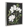thumbnail image 2 of Stupell Industries Transitional White Over Black Floral Gray Floating Frame Canvas Art, 25 x 31, by Lucille Price, 2 of 8