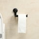 thumbnail image 4 of Baño Soporte de papel higiénico montado en la pared Toallero Ventosa Soporte de papel higiénico Soporte de rollo de papel ABS Organizador de tejidos para el hogar （Negro）, 4 of 5