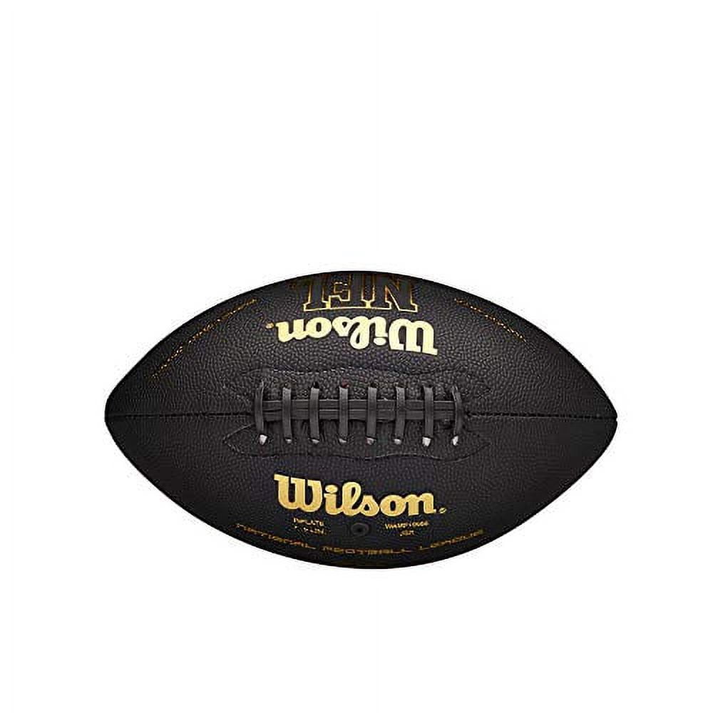 WILSON NFL Super Grip Football - Black/Gold, Junior (Age 9-12) (WTF1790ID)