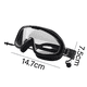 thumbnail image 2 of Máscara de buceo con esnórquel para niños, panorámica de 180°, con lentes de vidrio templado antivaho y protector nasal., 2 of 5