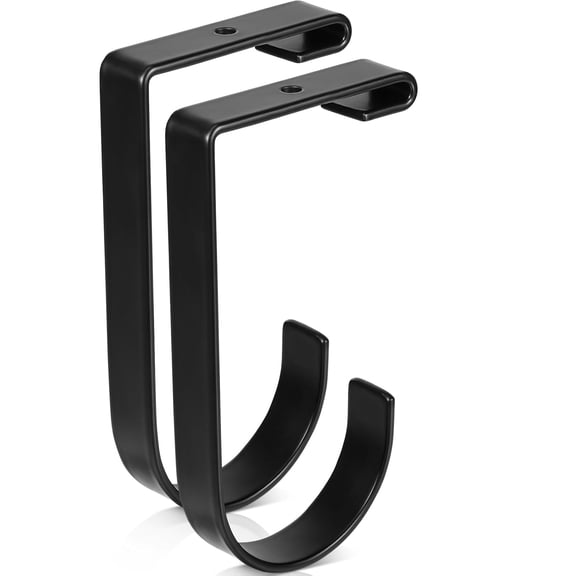 Lsupdaol 2 Pcs Add on Storage Hook Accessory Overhead Garage Hooks for Ceiling Rack and Wall Shelving, Bike Hanging Flat, Black