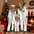 thumbnail image 6 of Family Christmas Pajamas Matching Sets Christmas Pjs Long Sleeve Button down Sleepwaear Holiday Top and Pajamas Pants Christmas Family Pajamas Set, 6 of 6