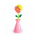 thumbnail image 1 of Cepillo para lavar ollas de cocina, cepillo para lavar platos de mango largo, cepillo creativo para lavar platos con flores con soporte, para limpieza de utensilios de cocina (rosa), 1 of 5