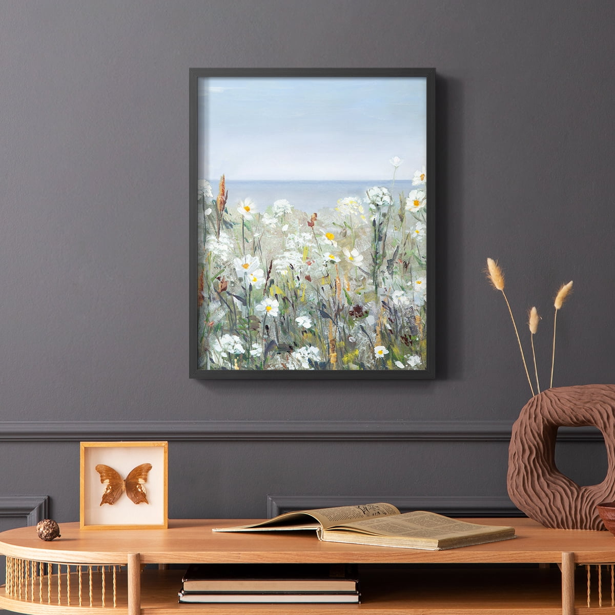 Wild Sea Breeze I Framed Print in Black Solid Wood 16 x 20 Framed Print