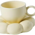thumbnail image 1 of Juego de taza de café y posavasos con mango Cerámica antideslizante nórdico vajils ble para oficina en casa Beber Color de Macarena Platillo de la taza de café, 1 of 8