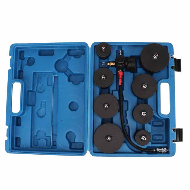 Kit de comprobador de fugas de presión de aire del turbo, 9 piezas, comprobador de fugas del turbocompresor, comprobador de fugas del turbocompresor, funcionalidad versátil