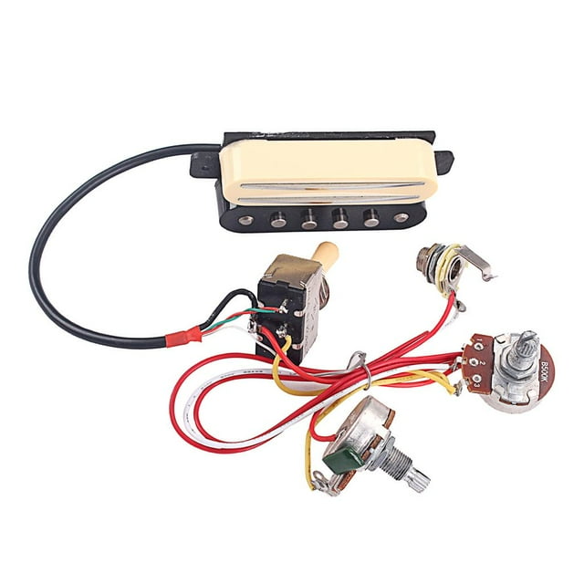 Pastilla de Bobina Simple Riel Dual para Guitarra de Caja Cigarros SM SunniMix Recolección de doble carril de guitarra