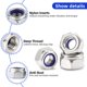 thumbnail image 5 of Tuercas De Seguridad Con Inserto De Nailon M10-1.5 Tuercas De Seguridad De Acero Inoxidable 304 (18-8) Con Inserto De Nailon 10 Piezas, 5 of 5