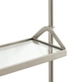 thumbnail image 4 of Kate and Laurel Marit Three-Tiered Wall Shelf, 18 x 6 x 30, Silver, Glam Decorative Floating Shelf Storage and Wall Organizer for Over the Toilet Storage Bathroom Display, 4 of 9