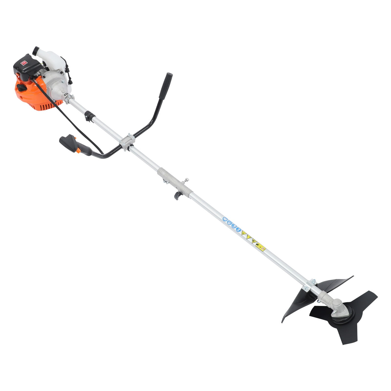 ToppiJoy 42.7CC Gas Weed Wacker, 2-Cycle Gas Powered String Trimmer with 3 Trimming Heads, Safety Guard and Shoulder Strap, for Lawn Garden