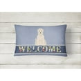 thumbnail image 2 of Carolines Treasures BB5642PW1216 Soft Coated Wheaten Terrier Welcome Canvas Fabric Decorative Pillow, 2 of 3