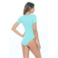 thumbnail image 4 of Natural Uniforms Short Sleeve Round Neck Body Suit--Breathable Cotton Stretch(Aqua, X-Large), 4 of 6