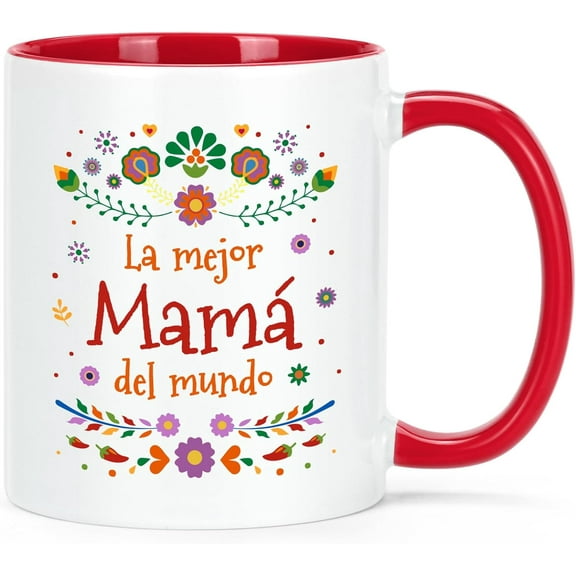 Cabtnca La Mejor Mama Del Mundo, Mama Gifts in Spanish, Mama Mug, Regalo Para Mama, Mom Coffee Mug, Mothers Day Christmas Gifts for Mama, Mom Gifts in Spanish, 11Oz
