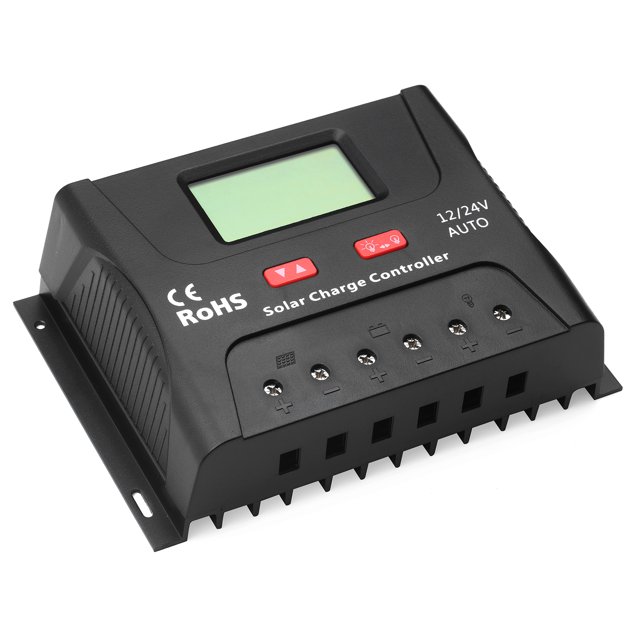Yeacher 60A PWM Solar Charge Controller 12V/ 24V Self-Adapting Less Than 55V Input Solar Panel