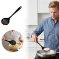 thumbnail image 3 of Slotted Spoon Heatproof, Silicone Skimmer Strainer Slotted Spoon for Cooking, Non Stick Scoop Ladle with Ergonomic Handle for Filtering Vegetables and Pasta, Kitchen Utensil for Straining, 3 of 7