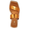 thumbnail image 4 of Franco Sarto Women's Emily Open Square Toe Low Block Heel Strappy Sandals, Orange, Size 7.5 M, 4 of 7