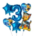 thumbnail image 5 of Juego de 6 globos de la Patrulla Canina, Chase Skye, película de aluminio, globos digitales, decoración de cumpleaños para niños, globos, juguetes, suministros para fiestas para niños y niñas, 5 of 5