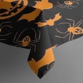 thumbnail image 3 of Halloween Pumpkins Bats Spiders and Skulls Rectangle Tablecloth 60"x84",Waterproof Polyester Rectangle Table Cloth, Wipeable Spillproof Polyester Tablecloth for Dining, Camping, Indoor and Outdoor, 3 of 5