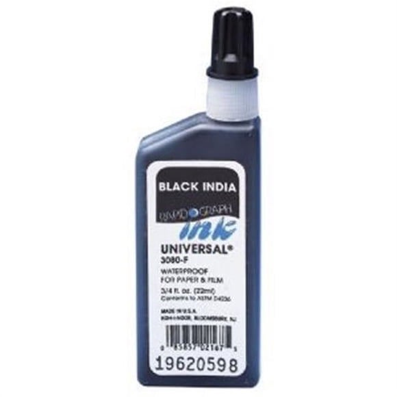 Chartpak 3080F-WHI Encre de Dessin.75oz Blanche