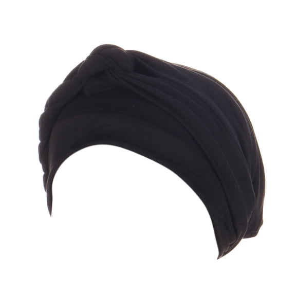 Fgnfyis Turban -Tied Head Wrap Bohemian Braid Cover Hat Ethnic Headwear Baseball Cap Black One Size