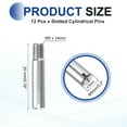 thumbnail image 2 of 12 Pcs M5 x 20mm Slotted Cylindrical Pins, 304 Stainless Steel External Thread Locating Parallel Pins, 2 of 6