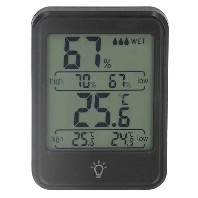 Termómetro higrómetro digital profesional, medidor electrónico de humedad y temperatura con pantalla LCD para interiores y exteriores.