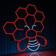 thumbnail image 3 of Handmadetneonsign Hive Bee Neon Sign, Honey Bee Wall Art Decor, Home Kitchen Wall Decor, 3 of 5