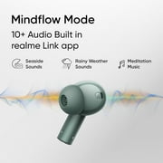 realme Buds Air 6 True Wireless Earbuds, 50dB Active Noise Reduction, Hi-Res Sound, LHDC, 12.4mm Dynamic Bass Driver, 6 Mics Clear Call, 40H Battery, Bluetooth 5.3, IP55 Water Resistance - (Green)