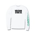 thumbnail image 2 of Volcom Boys Ignighter Long Sleeve Tee, White, Small, 2 of 3