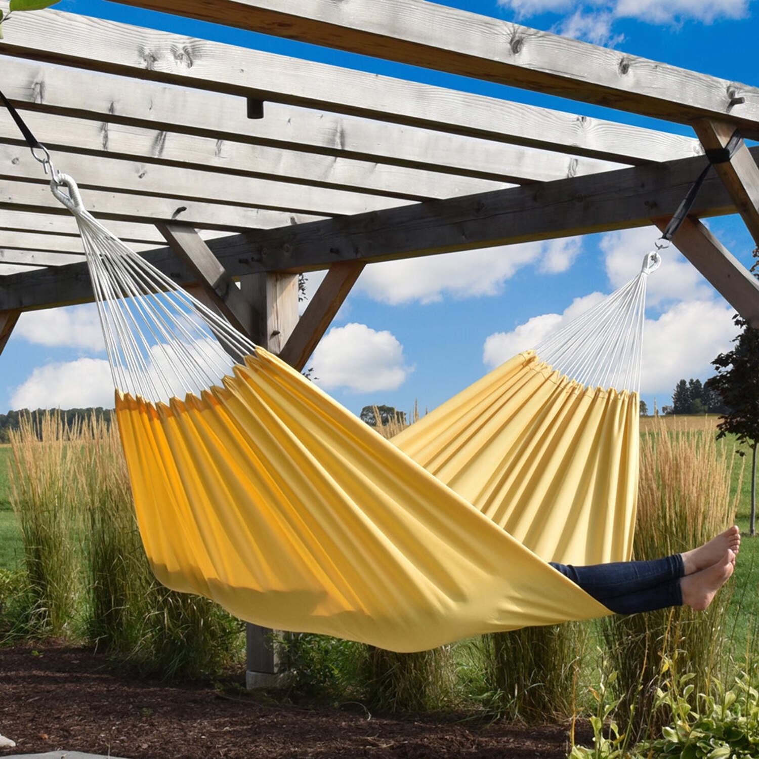 Vivere Brazilian Polyester Hammock Chair - Yellow