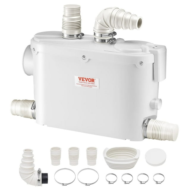 Bomba maceradora VEVOR 500W 110LPM con cabezal de 8 m con 4 entradas de agua