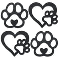 thumbnail image 2 of Dog Footprints Wall Decoration | Wooden Crafts Home Decor | Whimsical Cute Dog Paw Print Art | Easy to Hang | Rustic Wood Design | Set of 4 Pieces | Pet Lover Gift | Living Room Bedroom Accent, 2 of 8