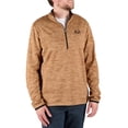 thumbnail image 2 of Realtree Men's Fleece Quarter Zip Pullover Sweatshirt in Brown, Sizes S-2XL, 2 of 6