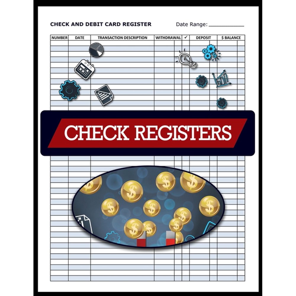 Check and Debit Card Register, Check Registers Blank Check Registers