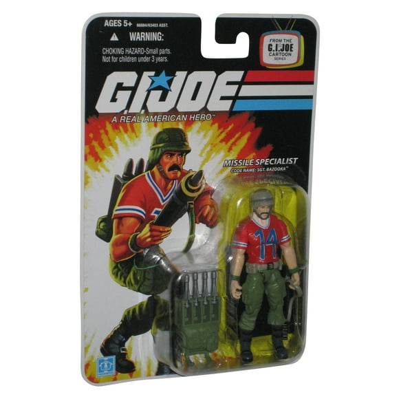GI Joe Cartoon Series Sgt. Bazooka (Missile Specialist) Hasbro 3.75 Inch Figure