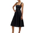 thumbnail image 2 of KelaJuan Women Sleeveless Corset Dress Back Zip Casual A-Line Party Cocktail Streetwear Dress, 2 of 6