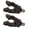 Black, variant on CEORPER 2pack Flexible Silicones Stable Aluminum Fishing Rod Holder Head Nonslip