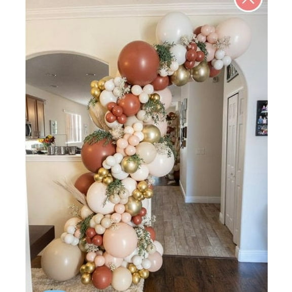 DIY Boho Garland Kit, Baby Shower, Birthday, White Sand, Terracotta, Gold, Cameo