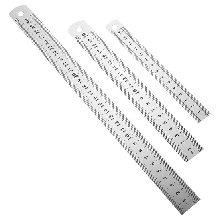 Frcolor Ruler Ruler Steel Stainless Straight Rulers6 Inch Drawing Metal  Student Geometryrulers Unbreakable Scale Measuring