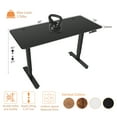 thumbnail image 5 of Legooin 48"W x 24"D Ergonomic Stand-up Desk Mobile Workstation Standing Office Desk Rolling Gaming Desk Height Adjustable 28"-45", Black, 5 of 11