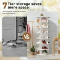 thumbnail image 2 of Buballino 7-Tier 360 Degree Rotating Free-Standing Shoe Rack, Holds up to 26 Pairs of Shoes, 2 of 8