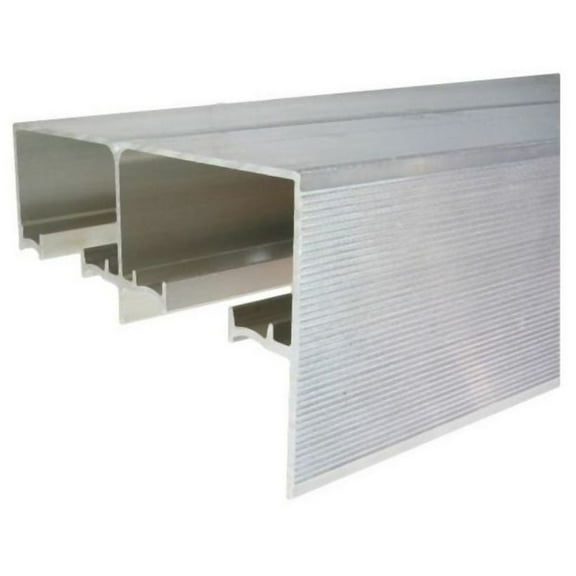 Johnson Hardware Jh134f96 134F Series 96" Aluminum Track For 1-3/4" Bypass Doors - Silver