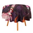 thumbnail image 3 of Kamado Nezuko Round Tablecloth Print Decorative Table Cover Washable Table Cloths for Dining Party Picnic 50x50in, 3 of 8