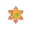 Yellow, variant on Outdoor Metal Wall Art Iron Garden Courtyard Wall Hanging Ornament Creatives Horticultural Daisy Shape 2 Pcs for Patio Fence Balcony Living Room Bedroom Housewarming Gift Spring Decor