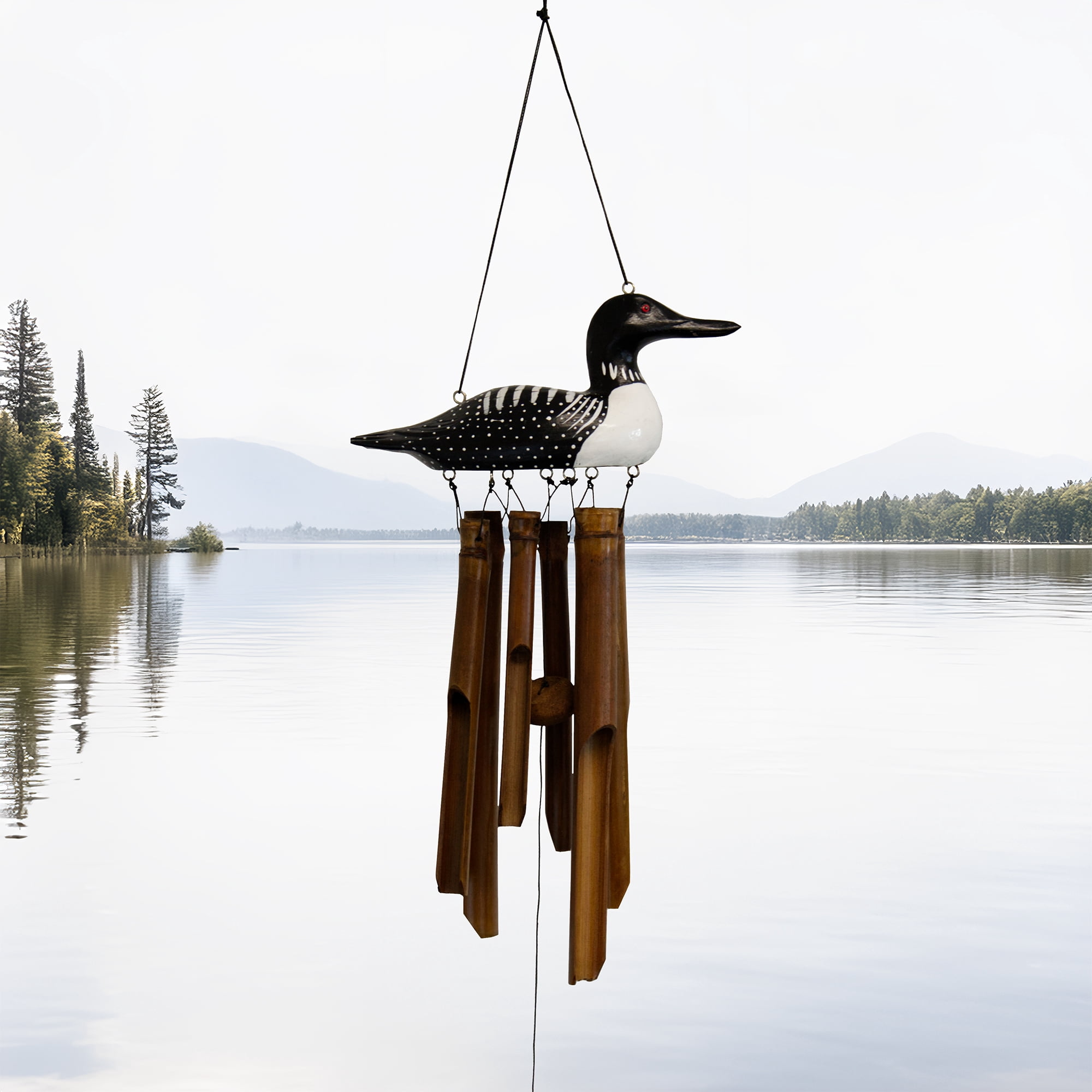 Cohasset Gifts Loon Bamboo Wind Chime