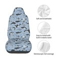 thumbnail image 4 of Wukai Dolphins Full Set Car Seat Covers with Soft Padding Universal Auto Front Seats Protector and Cushion Mat, 4 of 5